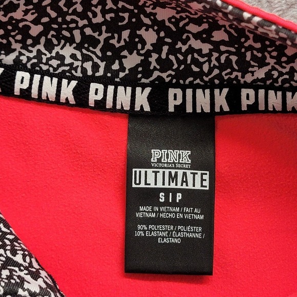 Victoria's Secret Pink Ultimate Hot Pink Pullover Long‎ Sleeve Shirt Size Small - Picture 2 of 9